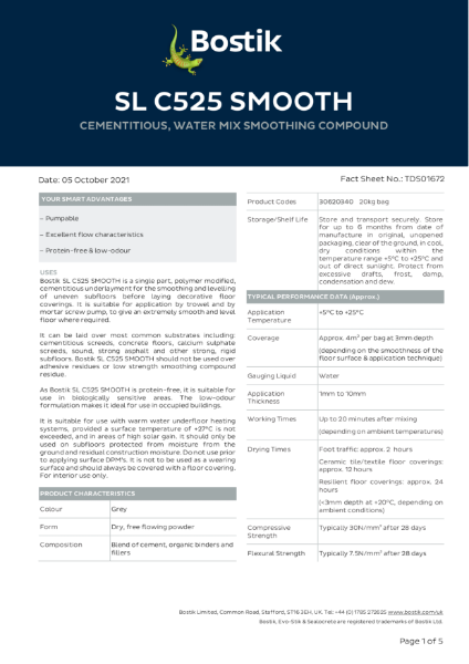 Bostik SL C525 SMOOTH TDS