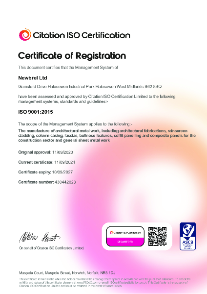 Newbrel Ltd - ISO 9001:2005