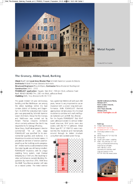 Insulating Standing Seam Façade - Case Study