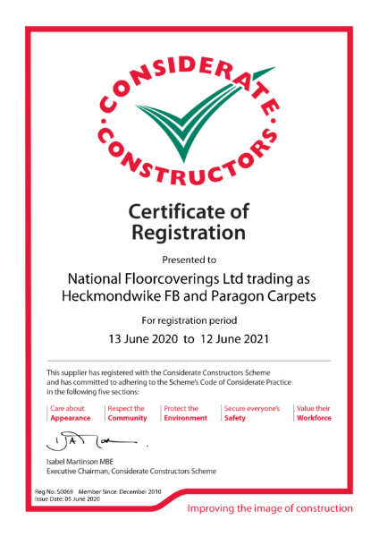 Heckmondwike - Considerate Constructors