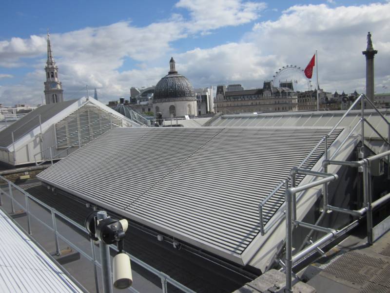 Aluminium Motorized Skylight Louvres - 70 mm Pitch - Solar Shading