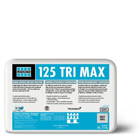  125 TRI MAX® - Sound & Crack Isolation Adhesive Mortar 