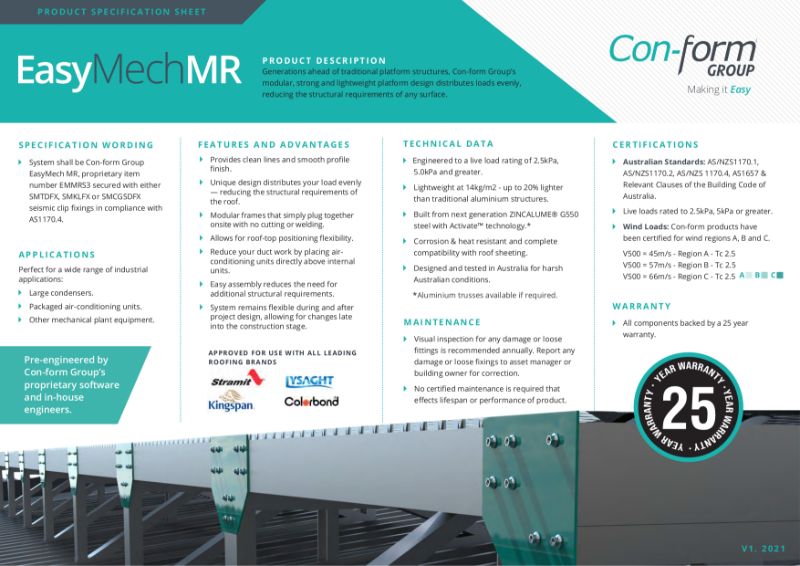 EasyMech MR Product Data Sheet