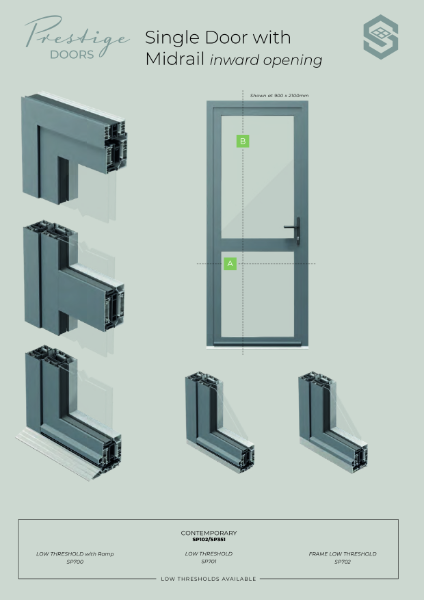 Prestige Single Door Data Sheet