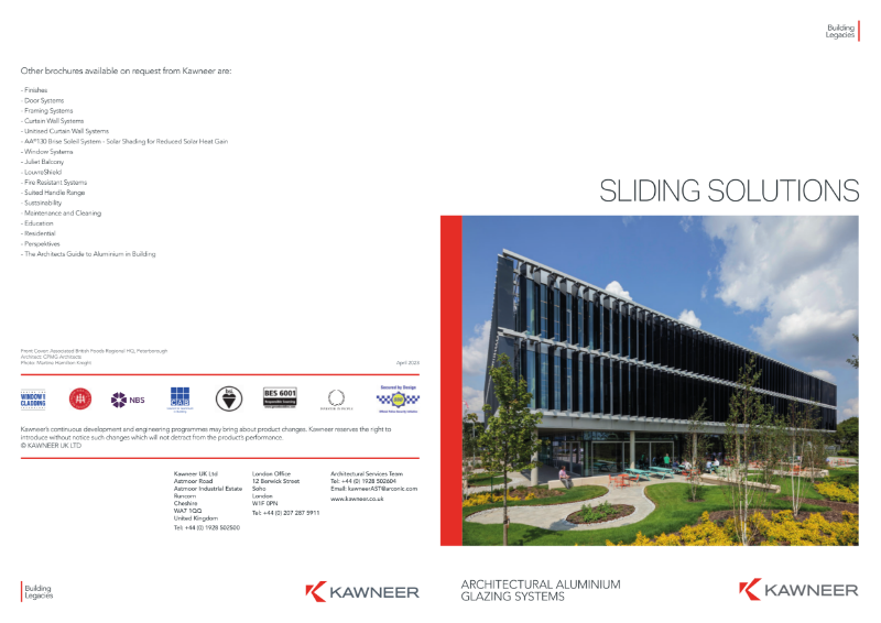 Kawneer Sliding Solutions Brochure