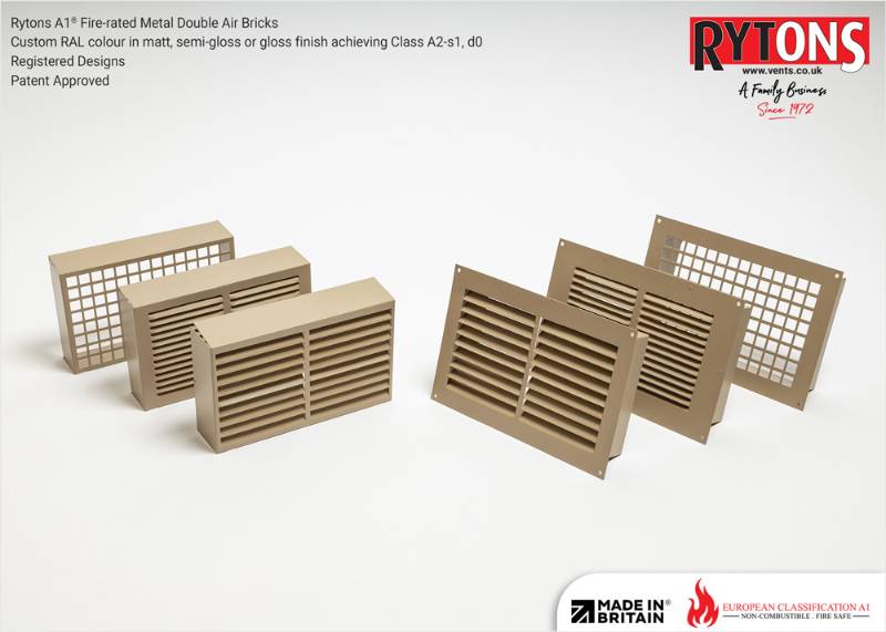 Rytons A1® Fire-rated Metal Double Air Bricks