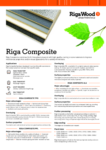 Riga Composite - Datasheet - Riga Wood