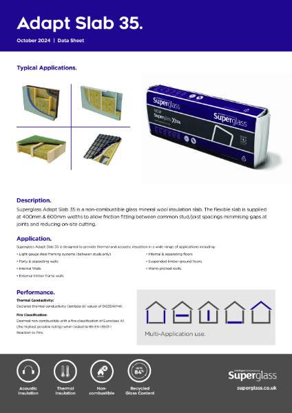 Superglass Adapt Slab 35 - Datasheet