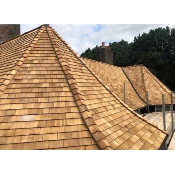 SRT Western Red Cedar 18in Blue Label Treated Ridge - Ridge Shingles