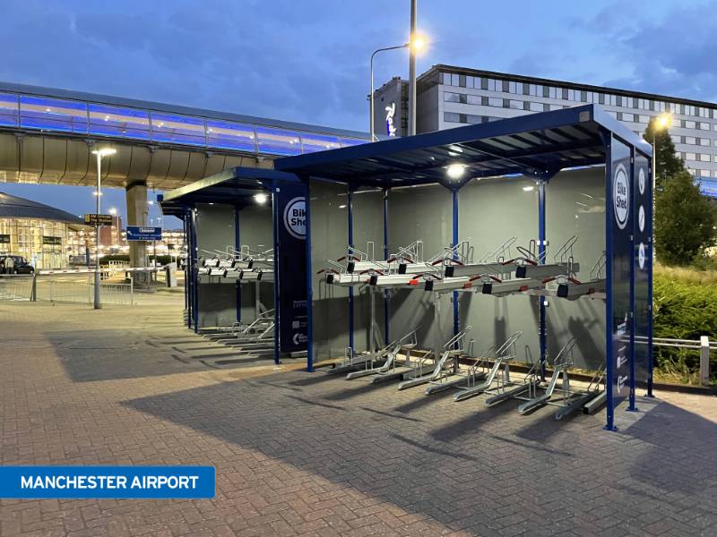 FalcoZan-180 Cycle Shelter - Open Fronted Timber/ Steel Cycle Shelter
