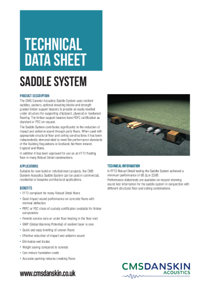 CMS Danskin Acoustics Saddle System TDS