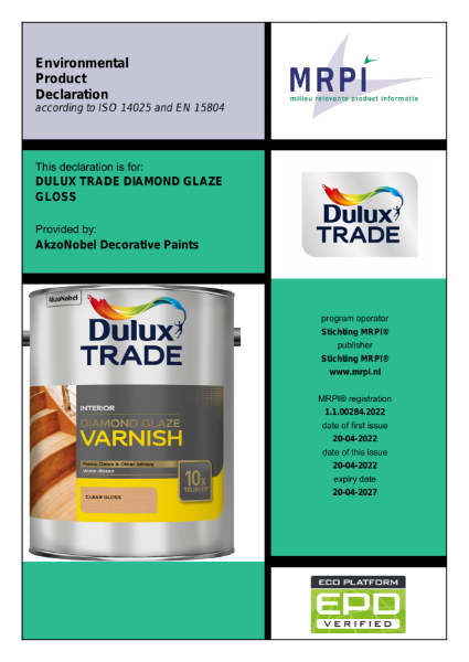 Dulux Trade Diamond Glaze EPD