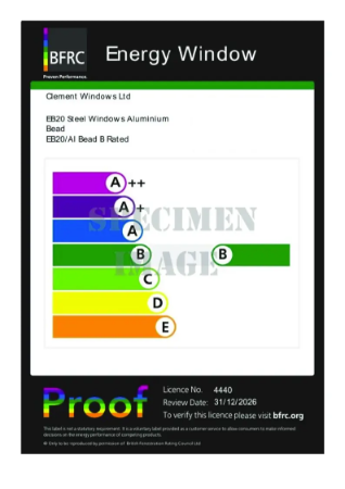 Energy Classification Certificate