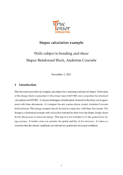 Stepoc calculation example