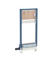 Geberit Duofix element for shower, 130 cm, with wall drain, wall-mounted tap, concealed, for screed height at inlet 90–200 mm - Duofix Installation Element