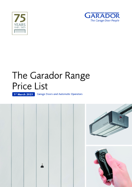 Garador Price List March 2025