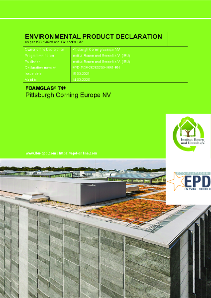 EPD - Proteus Pro-Therm Cellular Glass T4+