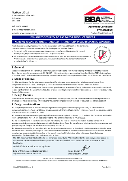 BBA Enhanced Security