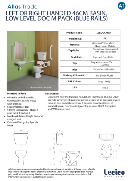 Atlas Trade Low Level Doc M Pack Grey Rails Data Sheet