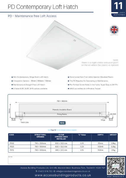 PD Contemporary Loft Hatch