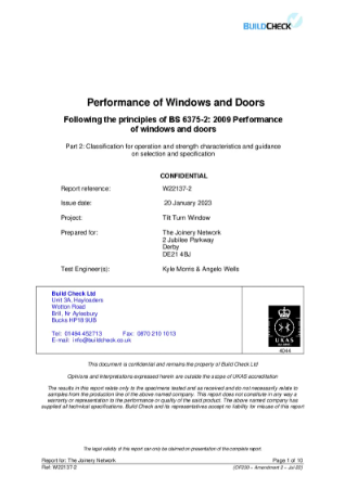 W22137 Joinery Network Final Report