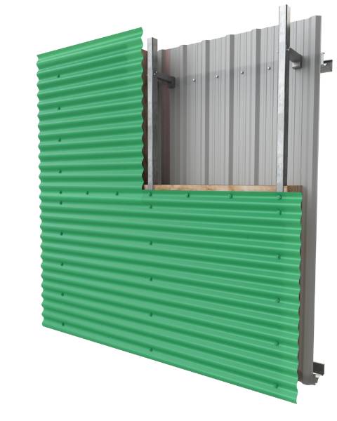 PRX-V-WS04 - Built-up Metal Wall System