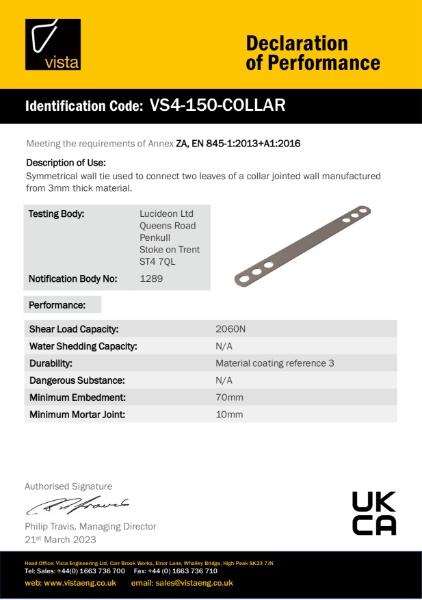 VS4-150-COLLAR Declaration of Performance