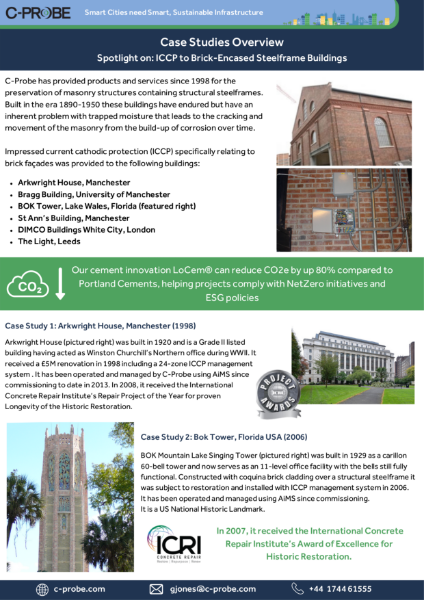 ICCP for Brick Encased Steelframe Buildings
