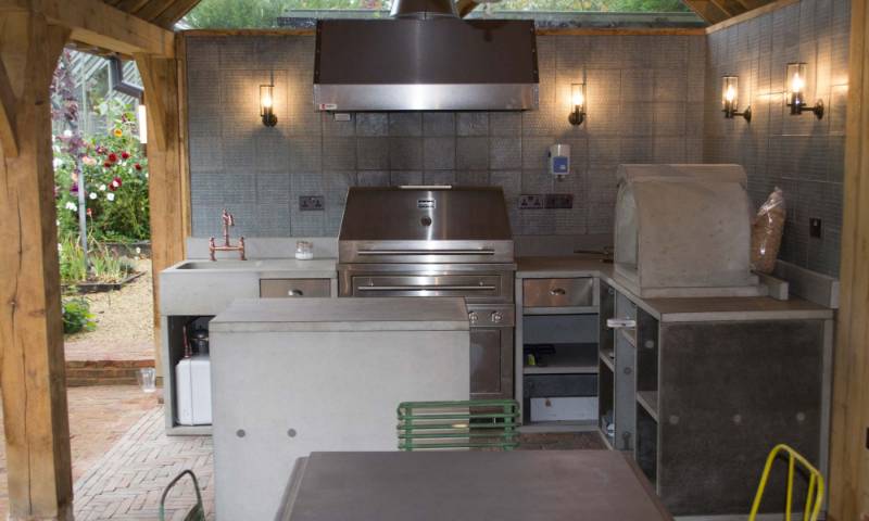 Outdoor Concrete Kitchen