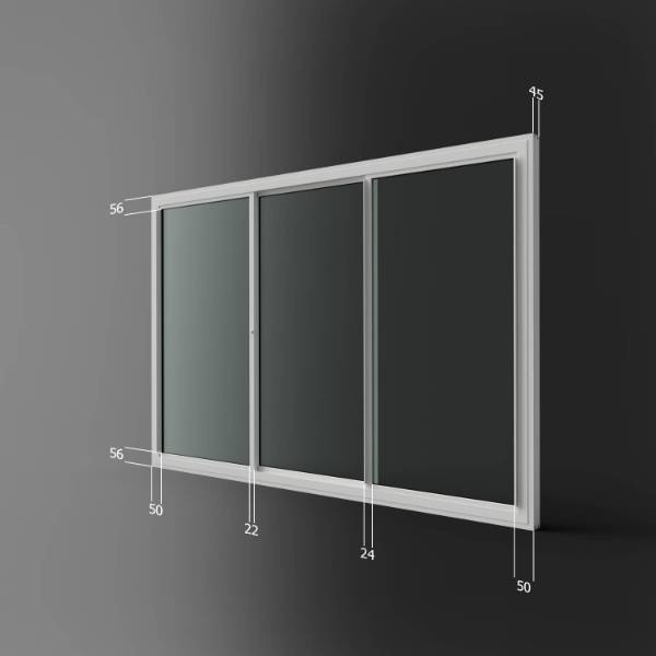 Horizontal Sliding Unit - Three Panel (HS3) - Secondary Glazing Unit