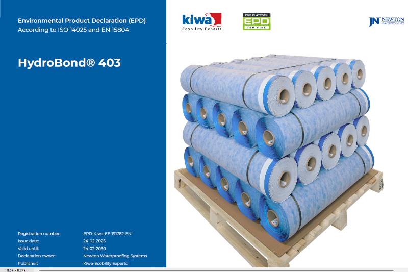 Newton HydroBond 403 – Environmental Product Declaration (EPD)