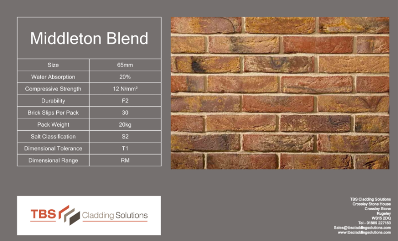 Product Data Sheet Middleton Blend Brick Slip