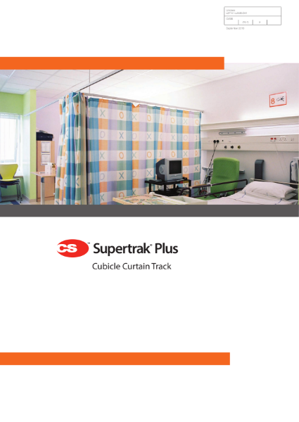 CS Supertrak Plus Cubicle Curtain Track