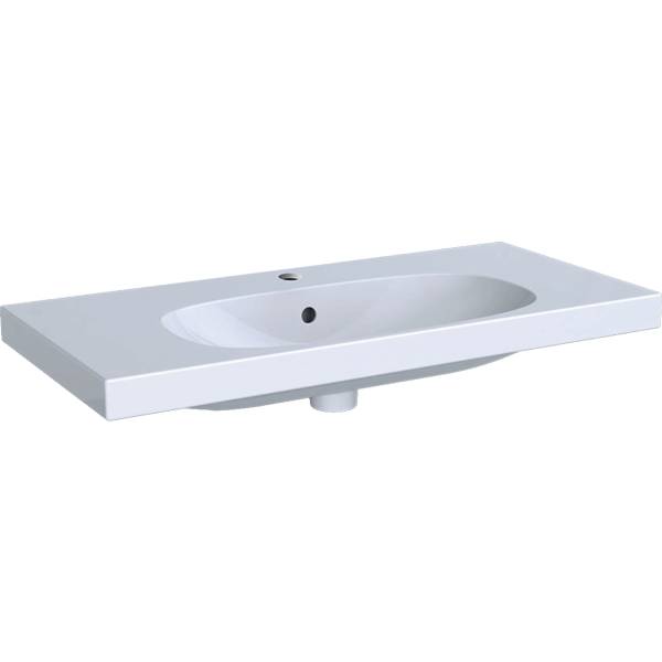 Acanto Washbasin, Small Projection, with Shelf Surface