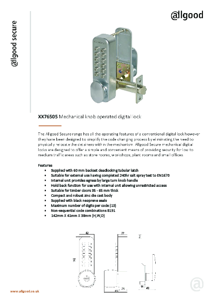 XX76505 Datasheet Iss02