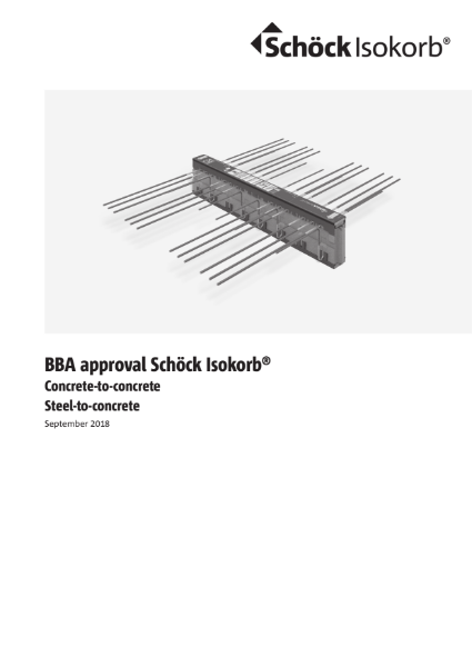 Schöck Isokorb Concrete to Concrete & Steel to Concrete 