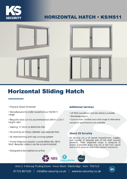 Horizontal Sliding Hatch