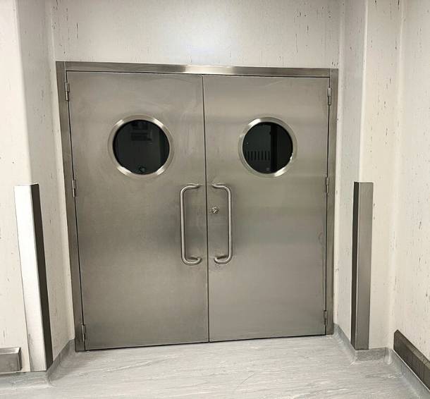 Sanidor Pass - Hygienic Steel Hinged Doors (Powder Coated)
