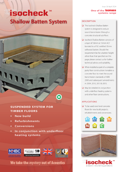 Isocheck Shallow Batten - Data Sheet v3.8