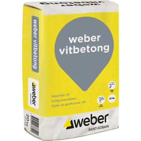 Betong / Cement / Vägglagning - Weber Vitbetong