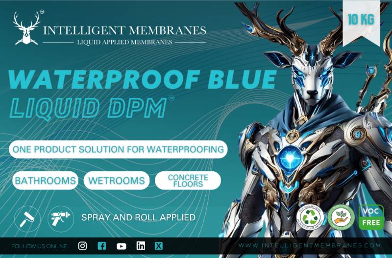 Waterproof Blue: High-Performance DPM for Ultimate Moisture Protection and Waterproofing - Waterproof Flexible Membrane