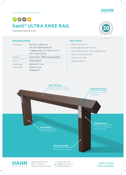 hanit® Ultra Knee Rail - Technical Specification
