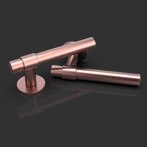 DAIN Lever Handle on Round Rose