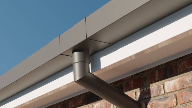 Aluminium eaves gutters