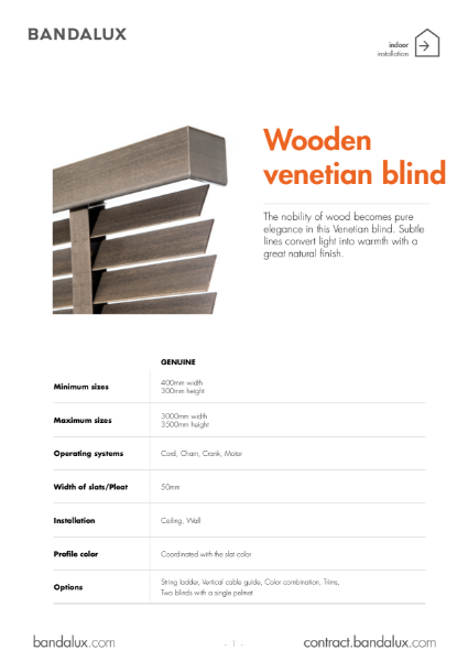 Wood Venetian Blinds