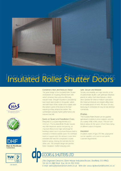 Insulated Roller Shutter Doors