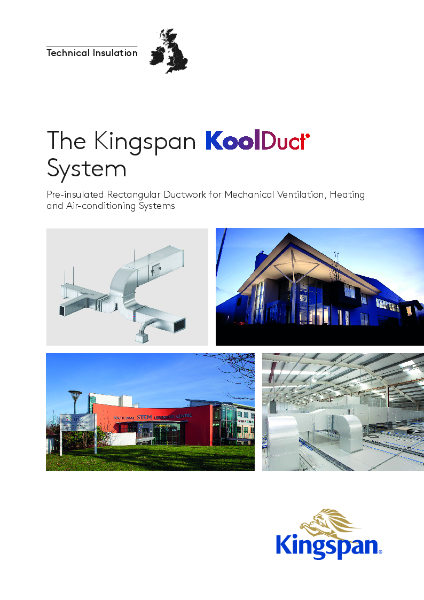 The Kingspan KoolDuct System, datasheet