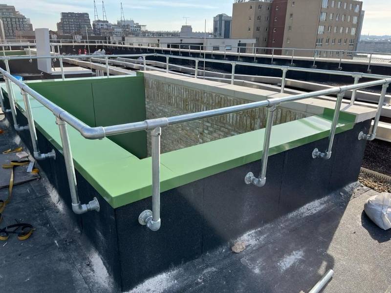 Aluminium Coping System Installation at Mellish Street, London