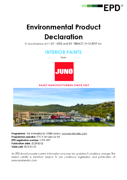 JunoProf Premium Emulsion - EPD