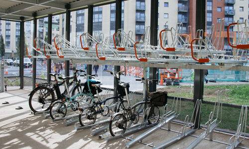 Cycle hubs for London Borough of Enfield designed and delivered